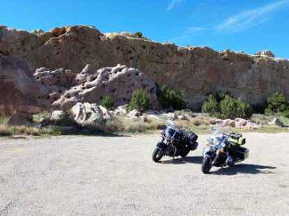 Weltenbummler: Die beiden Wilhelmshavener Kothe und Fischer waren mit gemieteten Harleys in den USA unterwegs.