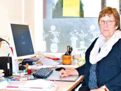 R&auml;umt nach 21 Jahren ihr B&uuml;ro im Ev.-luth. Kindergarten Ofen: Leiterin Sabine Hoeft-von Holt verabschiedet sich am Freitag, 4. Februar, von &bdquo;Die Arche&ldquo;. F&uuml;r ihren Ruhestand hat sie sich einiges vorgenommen.