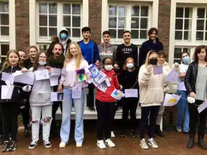 Hatten Spa&szlig; bei den Workshops: 25 Sch&uuml;lerinnen und Sch&uuml;ler der Oberschule Alexanderstra&szlig;e arbeiteten mit Profis.