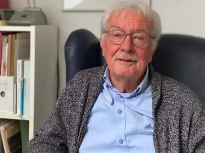 Hans-Joachim M&uuml;ller heute  in seinem Haus in Bad Zwischenahn
