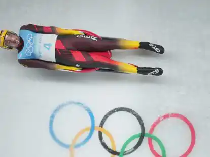 Johannes Ludwig gewann im Rennrodeln die erste Goldmedaille f&uuml;r Deutschland.