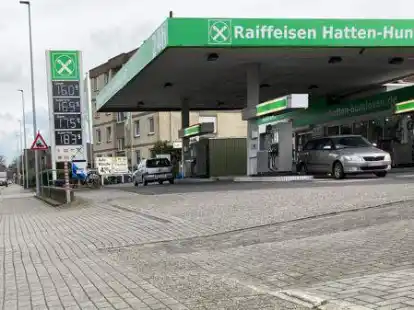 Raiffeisen-Tankstelle an der Ahlhorner Stra&szlig;e in Wildeshausen.