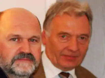 Zusammen mit Gerhard Rusch hat Hermann Schmidt (rechts) viel bewegt f&uuml;r die notleidende Bev&ouml;lkerung in Osteuropa.