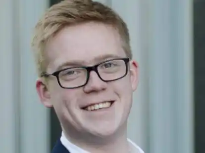 Erh&auml;lt Unterst&uuml;tzung von der Jungen Union: Lukas Reinken.