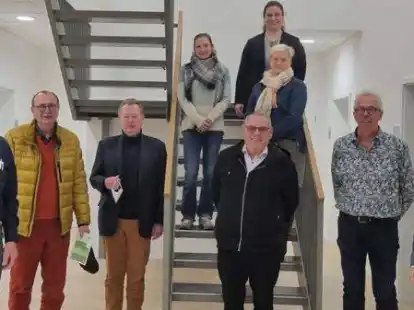 Besprachen das Konzept (v.l.): Werner L&uuml;deke-Dalinghaus, Klaus Fleming, Ulrich Steinkamp, Melanie Borgerding, Bernard Sieger, Birgit Beuse, Kathrin B&ouml;ckmann, Alfons Stratmann und Jan Kreienborg