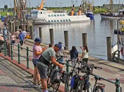 Fahrr&auml;der, abgestellt am Hafen: Das m&ouml;chte die Verwaltung in diesem Jahr nicht sehen. Helfen sollen ordentliche Fahrradstellpl&auml;tze.