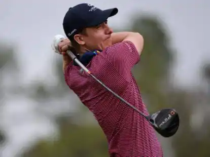 Dem Mexikaner Carlos Ortiz gelang bei der Phoenix Open ein spektakul&auml;res Ass. Foto: Eric Christian Smith/AP/dpa
