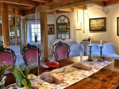 Beliebt f&uuml;r romantische Hochzeiten: das Trauzimmer der M&uuml;hle in Hinte.