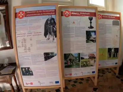 Die Ausstellung &uuml;ber die Johanniter wird in einem historischen Steinhaus in Greetsiel gezeigt.