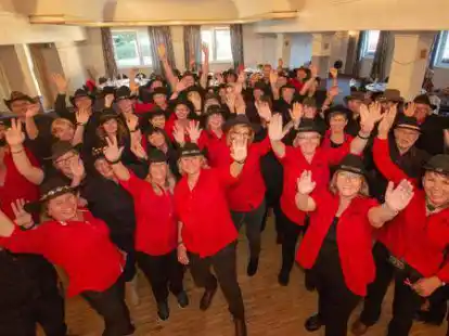 Begeisterte Linedancer: die &bdquo;Heel Jacks&ldquo; aus Hatten und Hude.