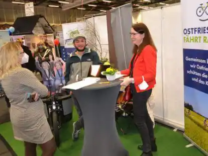 Bei der Messe  &bdquo;Wohnforum&ldquo; war auch das Fahrrad ein wichtiger Aspekt f&uuml;r das Wohlf&uuml;hlklima in Aurich und Umgebung.