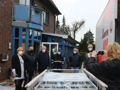 Die Pflegebetten aus dem Haus Heike werden jetzt zwischengelagert und dann nach Litauen gebracht.