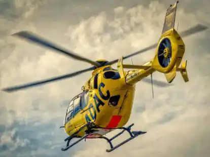 Ein Rettungshubschrauber, &auml;hnlich wie der auf diesem Foto, wurde bei einer Landung in Riepe besch&auml;digt.