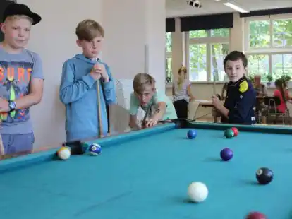 Bei der Schulkinder-Ferienbetreuung der Gemeinde im Jugendzentrum Trend in Ganderkesee wird Sechs- bis Zw&ouml;lfj&auml;hrigen ein t&auml;glich wechselndes Programm geboten.