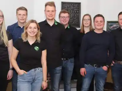 Zahlreiche Aktionen warten auf den neuen Vorstand der KLJB Altenoythe (von links): Susanne Block, Patrick Fr&uuml;ndt, Kira Emken, Nils Blome, Felix Blome, Marie Blome, Gerrit L&uuml;bbers und Gerrit Schumacher.