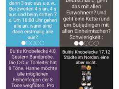 Tgliche Rtsel bringen Mitmenschen ins Grbeln