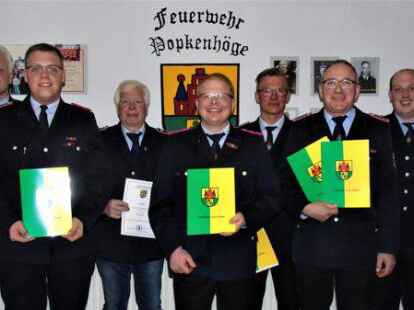 Unser Gruppenbild zeigt von links Olaf Pargmann, Dennis Fohrmann, Renke Addicks, Dennis Bolte, Michael Luten, Rainer Fohrmann, Stefan Schellstede.