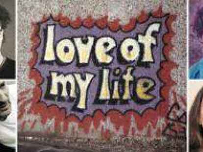 Marius Tegethoff und Birgit Lena Aden im Jahr 1984 und heute sowie das Graffito, das eines der &auml;ltesten in der Stadt ist.