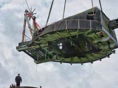 Von der M&uuml;hle in Uttum wurde im August die Haube abgenommen.