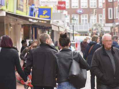 Hier r&uuml;cken bald die Bagger an: die Einkaufsstra&szlig;e Zwischen Beiden Sielen.