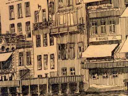 Geschenk zur Konfirmation: die Zeichnung des K&uuml;nstlers de Boer (Ausschnitt).