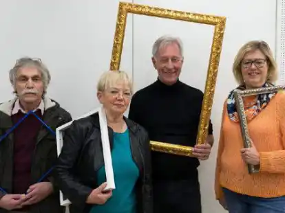 In tragender Funktion: Der neue Vorstand mit (von links) Hubert Pohl (Kassenwart), Irmgard Ringel (Schriftwartin), Edgar Fischer (1. Vorsitzender) und Antje Boedecker (2. Vorsitzende)