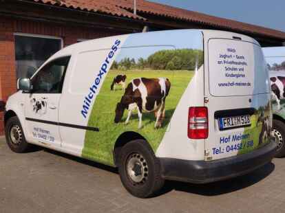 Unter den angefahrenen Stellen sind auch Kinderg&auml;rten, die die regionale Bio-Milch bestellen.