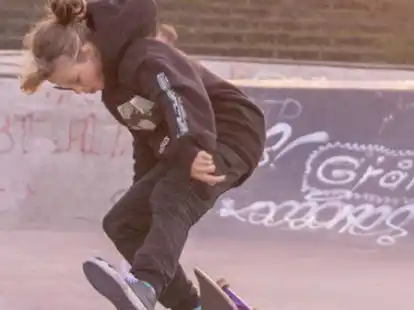 Purer Spa&szlig;: Die Oldenburgerin Nina Bruns hat das Skaten f&uuml;r sich entdeckt.