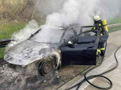Feuerwehr Sande Neustadtg&ouml;dens Brand Autobahn