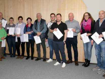 Treue zum Verein: Der Sch&uuml;tzenverein Leuchtenburg hat langj&auml;hrige Mitglieder geehrt.
