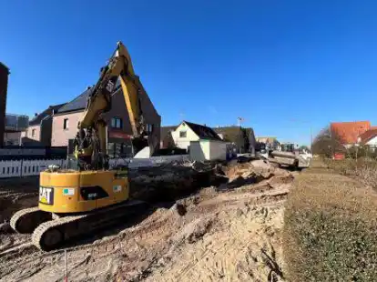 Die Bremer Heerstra&szlig;e wird ausgebaut.