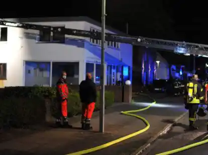 In diesem Haus an der Bahnhofstra&szlig;e brach das Feuer aus.