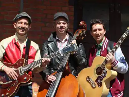 Spielen in der Kreuzkirche: Frank Rattle, Eric Shake und Jimi Roll (von links)