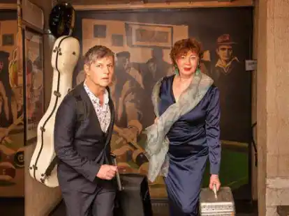 Alix Dudel & Sebastian Albert. Alix Dudel und Sebastian Albert interpretieren gemein-gef&auml;hrliche Lieder und Poesie von Georg Kreisler, Friedhelm K&auml;ndler, Hilde Knef, Erich K&auml;stner und Joachim Ringelnatz.