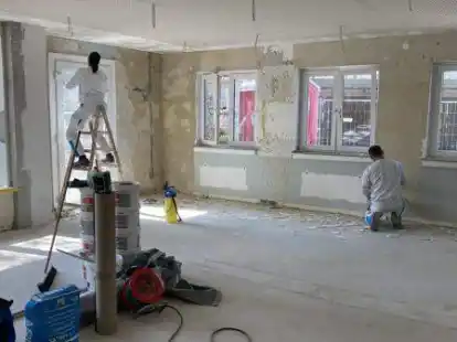 Der Bewegungsraum der Kita Braker Butjer wird vergr&ouml;&szlig;ert. Im Juni soll er fertiggestellt werden.