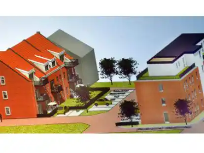 Diese beiden Wohnkomplexe sollen zwischen der Wallstra&szlig;e und der Gro&szlig;en M&uuml;hlenwallstra&szlig;e gebaut werden.