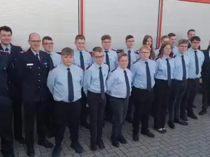 Eine gro&szlig;e Nachwuchstruppe: die Cloppenburger Jugendfeuerwehr