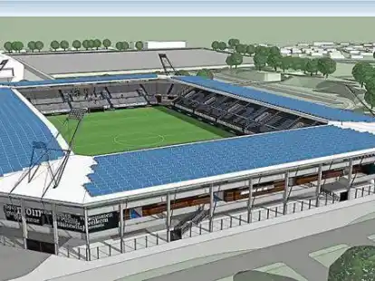 Neben den EWE-Arenen k&ouml;nnte das neue Stadion entstehen &ndash; und so aussehen?