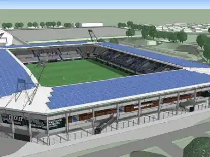 So k&ouml;nnte ein neues Fu&szlig;ballstadion aussehen.