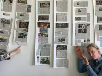 Im Projekt &bdquo;Lesen und Schreiben verbindet&ldquo; verarbeiten die Sch&uuml;ler uns Sch&uuml;lerinnen der Klasse 10e des St. Vincenzhaus Cloppenburg die Nachrichten &uuml;ber den Krieg in der Ukraine.