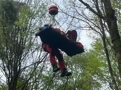 Rettungseinsatz Christoph 26 Forst Upjever