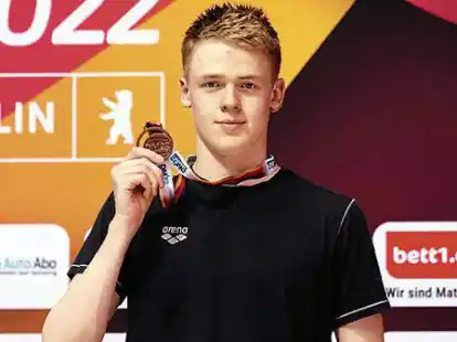 Stolzer Medaillengewinner: Magnus Danz sicherte sich Bronze in der U-20-Wertung.