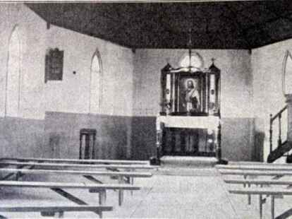 Blick in die Kirche der s&uuml;dafrikanischen Gemeinde Endhlovini. Bild: Archiv Maske