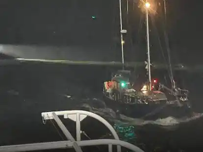 Musste aus der Nordsee gerettet werden: Ein Segler aus &Ouml;sterreich mit seiner Jacht.