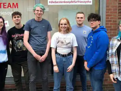 Der neue Vorstand der Jusos Friesoythe (von links): Lena M&uuml;ller, Ferdinand Stratmann, Erik P&uuml;nter, Heike Brundiers, Gerit Barlage, Thies Block und Jennifer Hoffmann. (Es fehlt Laura Vahle).