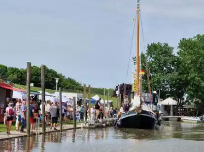 Noch h&ouml;her h&auml;tte das Wasser im Abser Sielhafen am Sonnabend nicht zu steigen brauchen.