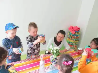 In der Diakonie Kindertagesst&auml;tte hat Ramona Krohn mit den Kindern gearbeitet.
