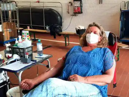 War die 200. Spenderin bei der Aktion: Uta Oeltjebruns