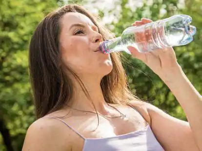 An hei&szlig;en Tagen sollte man etwa zwei bis drei Liter trinken. Wer daf&uuml;r ein natriumreiches Mineralwasser parat hat, tut sogar noch Gutes f&uuml;r den Salzhaushalt des K&ouml;rpers.