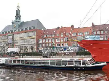 Der Emder Hafen war mal Teil eines Landkreises.